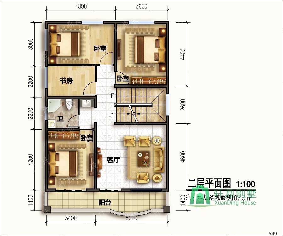 6*13m小户型自建房屋设计图,造价28万左右,经济实用