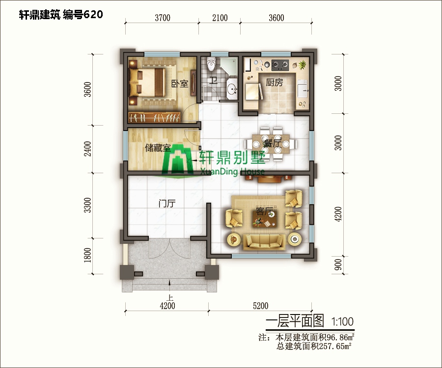 典三层小户型自建别墅设计施工图造价30万