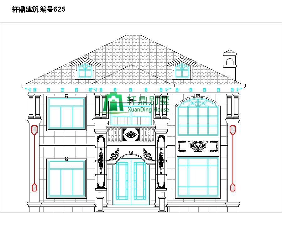 小户型欧式自建别墅设计图1.jpg 小户型欧式自建别墅设计图1.jpg