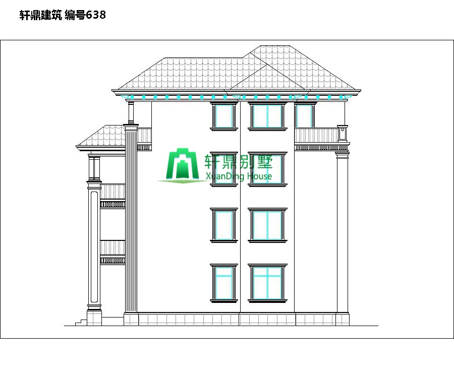 经典四层自建别墅设计图4.jpg 经典四层自建别墅设计图4.jpg
