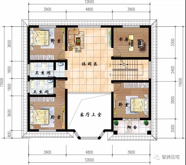 客厅挑空设计的两层别墅 客厅挑空设计的两层别墅