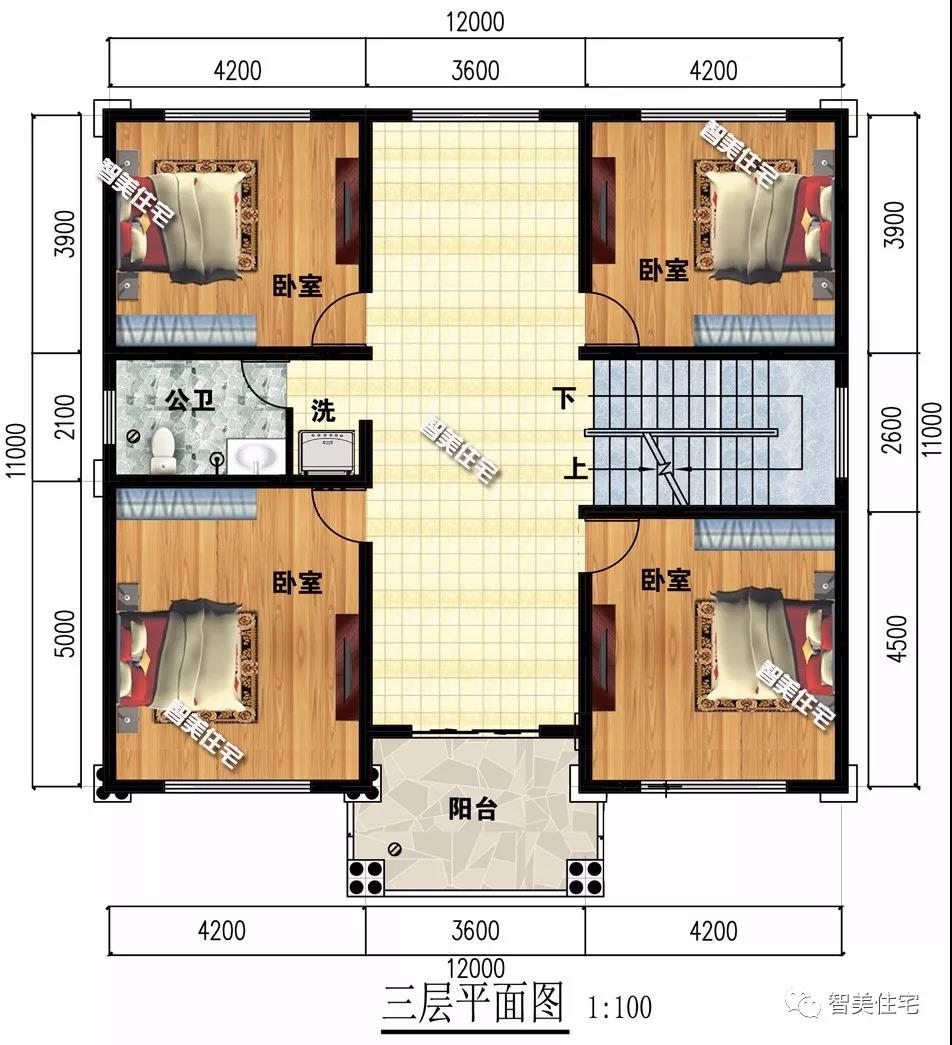 12×11米的乡村别墅 12×11米的乡村别墅