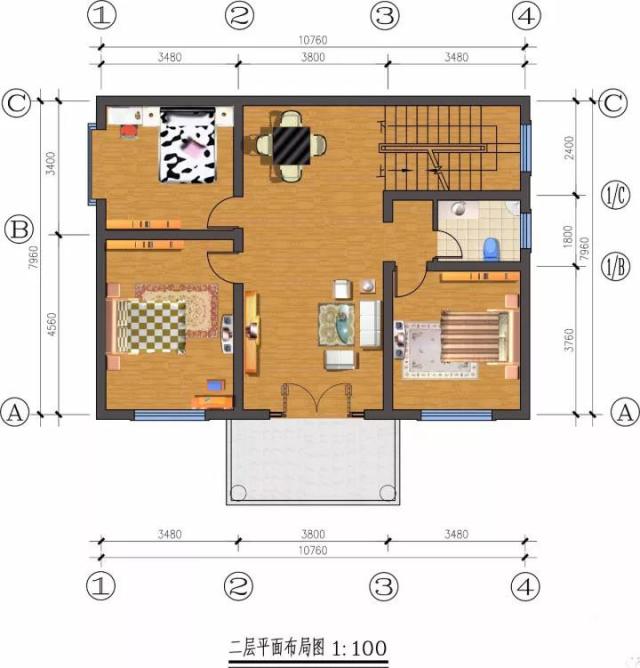 农村二层别墅的设计图纸 农村二层别墅的设计图纸
