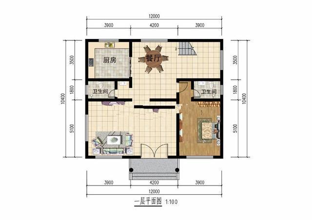 两层乡村经典小公寓别墅设计 两层乡村经典小公寓别墅设计