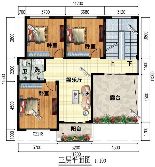 多卧室设计的三层别墅 多卧室设计的三层别墅