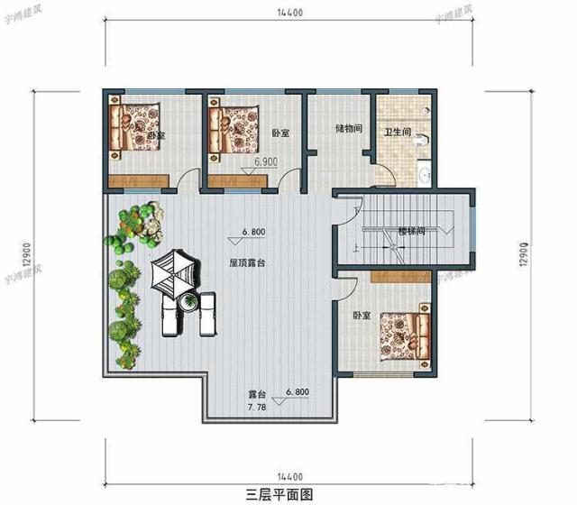 豪华三层别墅的设计图纸 豪华三层别墅的设计图纸
