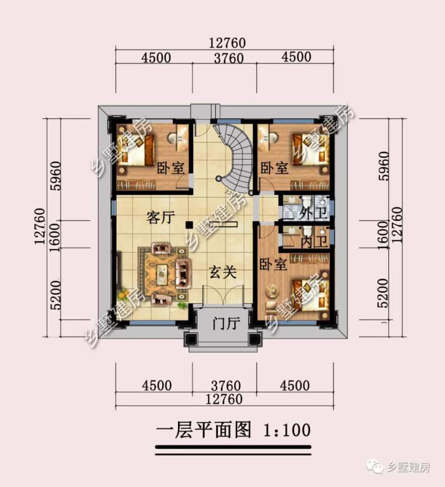 三层新中式风格的农村自建别墅设计 三层新中式风格的农村自建别墅设计