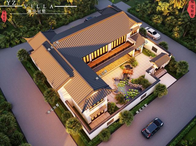 两层中式庭院别墅 两层中式庭院别墅