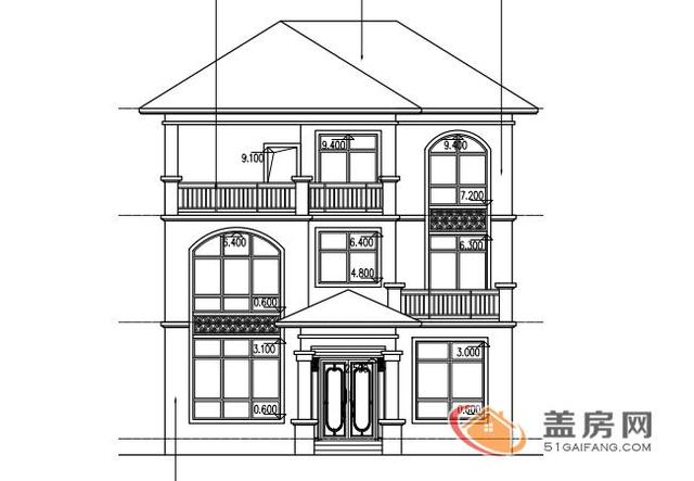 农村三层楼房设计 农村三层楼房设计