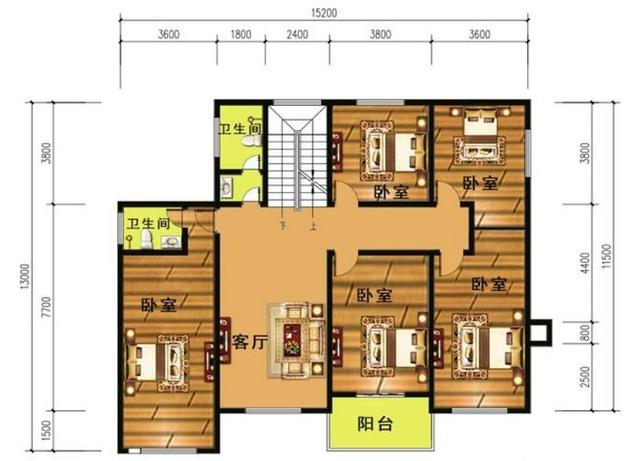 农村自建的三层别墅设计 农村自建的三层别墅设计