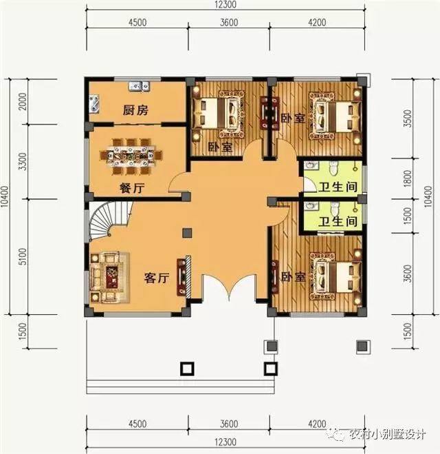 二层带车库的农村别墅 二层带车库的农村别墅