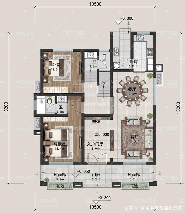 农村自建别墅设计图 农村自建别墅设计图