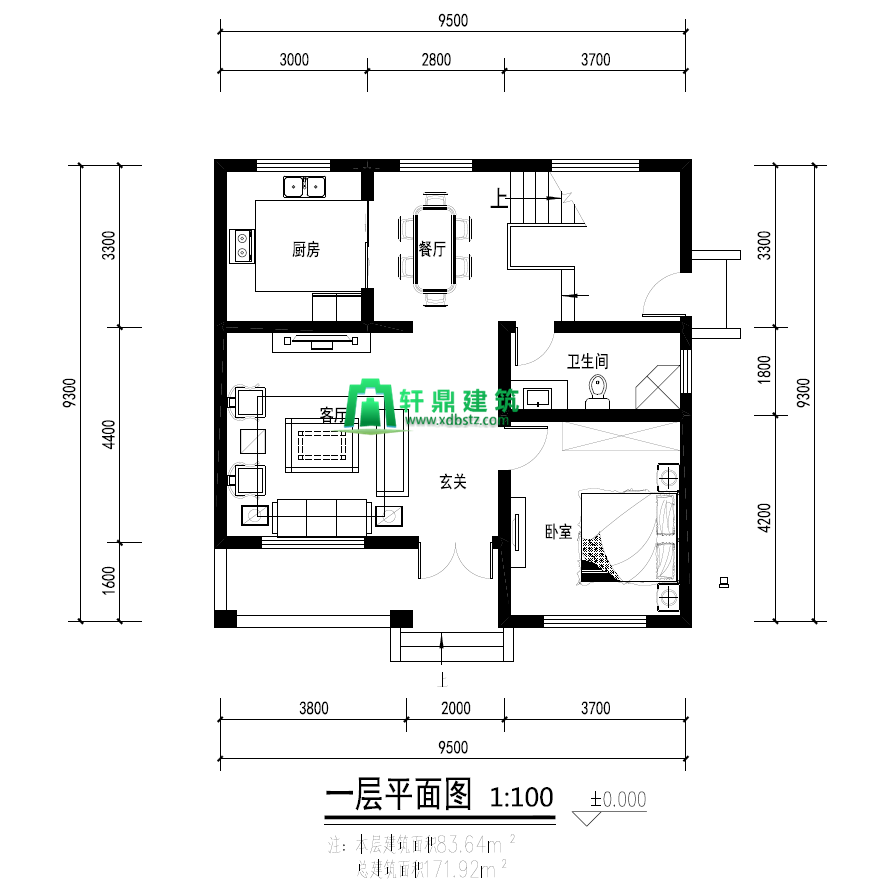 一层平面图 一层平面图