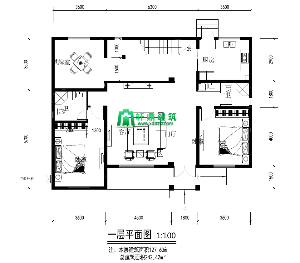一层平面图 一层平面图