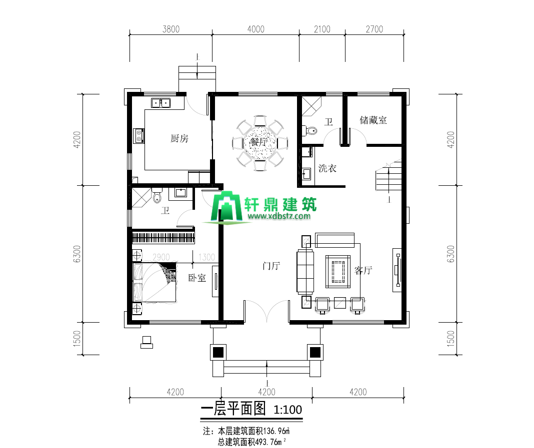 一层平面图 一层平面图