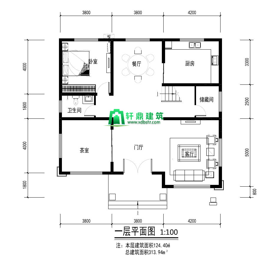 一层平面图 一层平面图