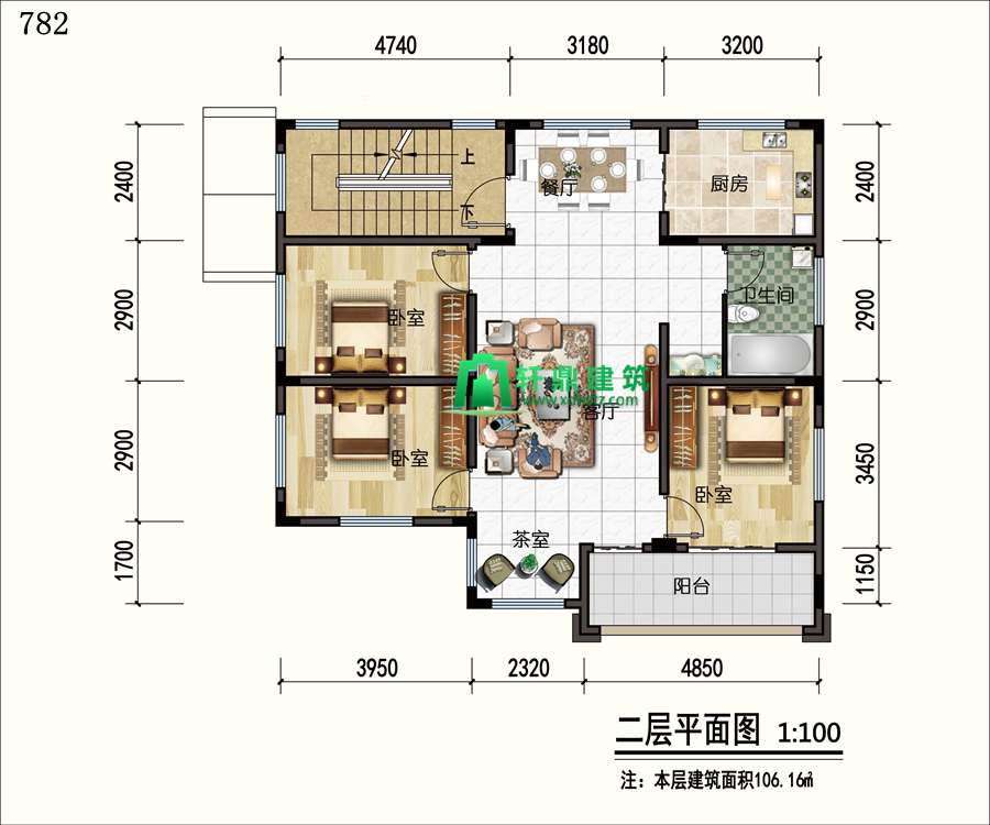 二层平面图 二层平面图