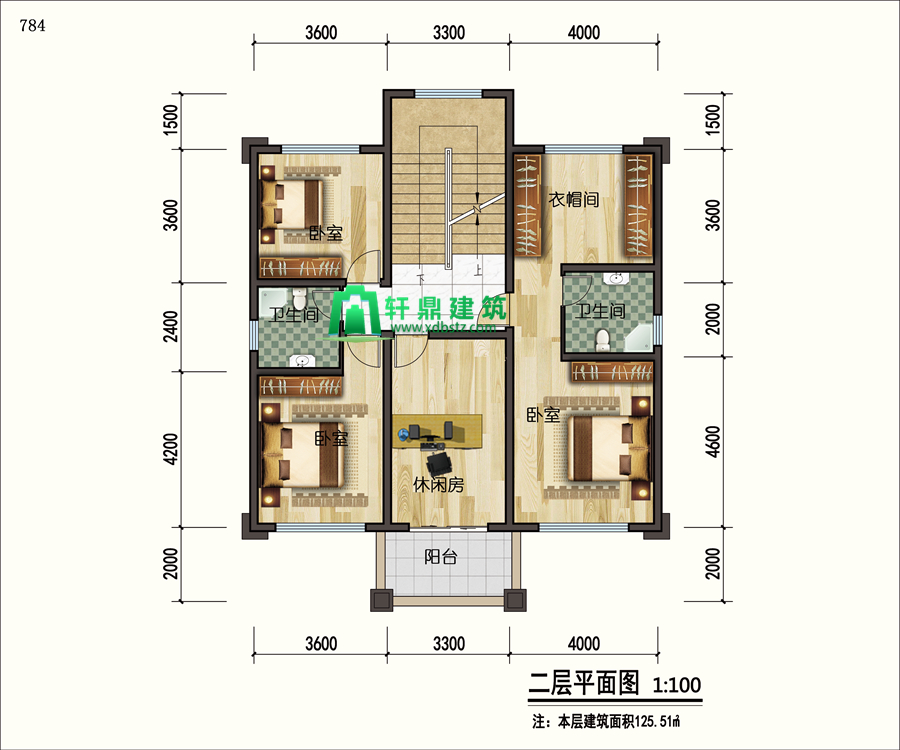 二层平面图 二层平面图