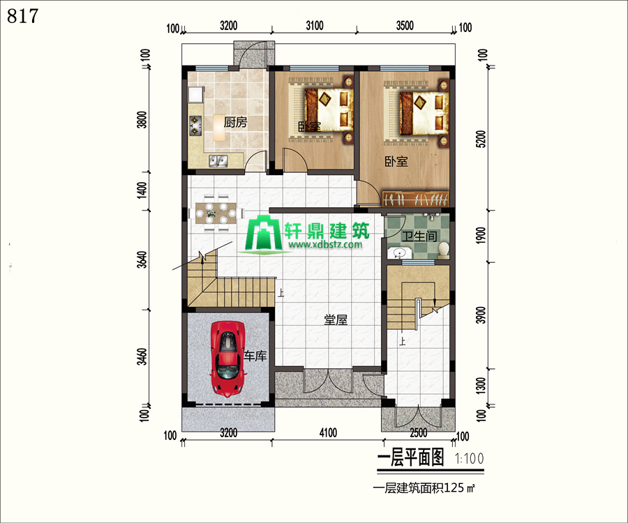 一层平面图 一层平面图