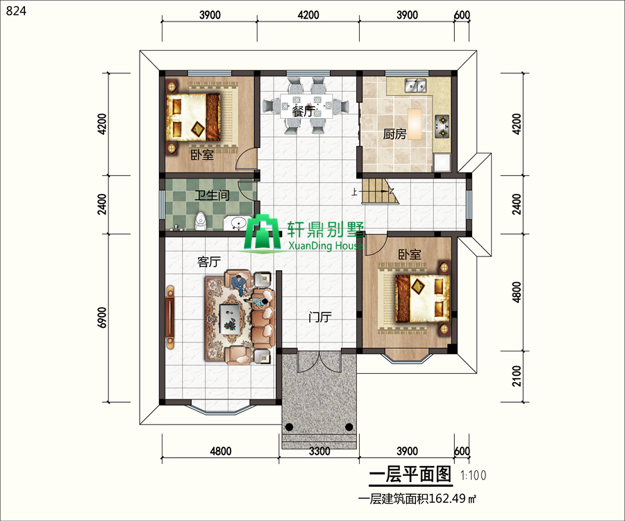 一层平面图 一层平面图