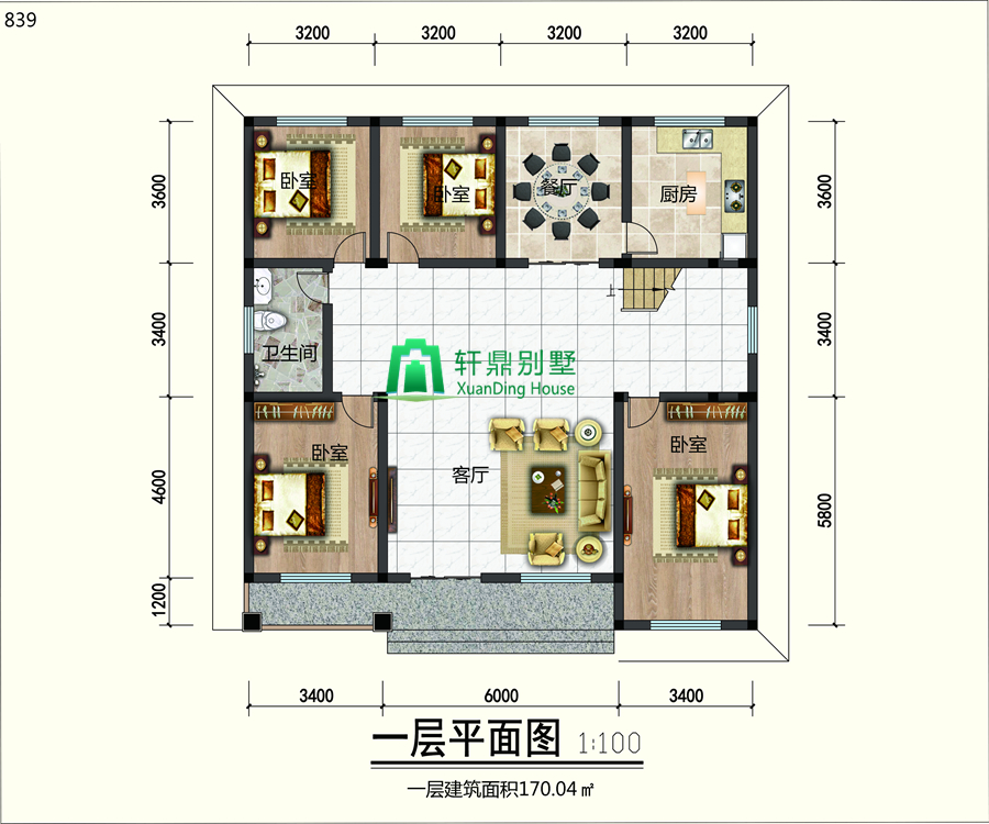一层平面图 一层平面图