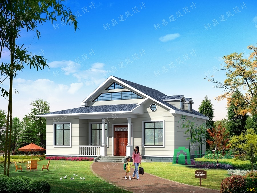 一层带阁楼自建房屋设计图.jpg 一层带阁楼自建房屋设计图.jpg